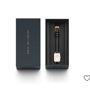 DW Rose Gold Black Leather Watch